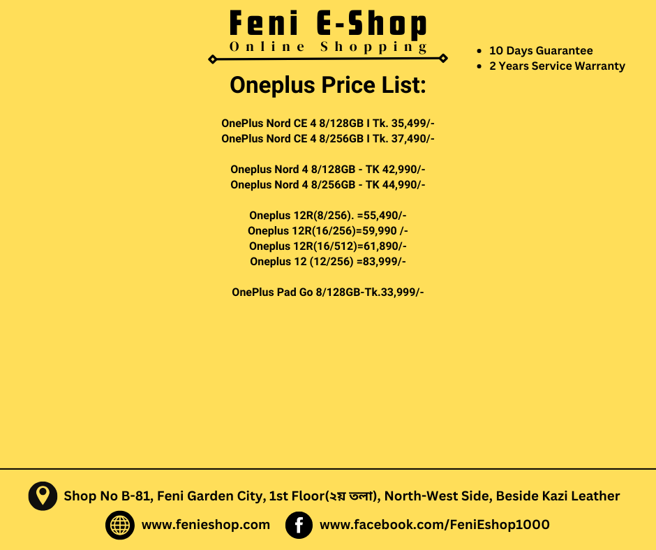 Oneplus Price List